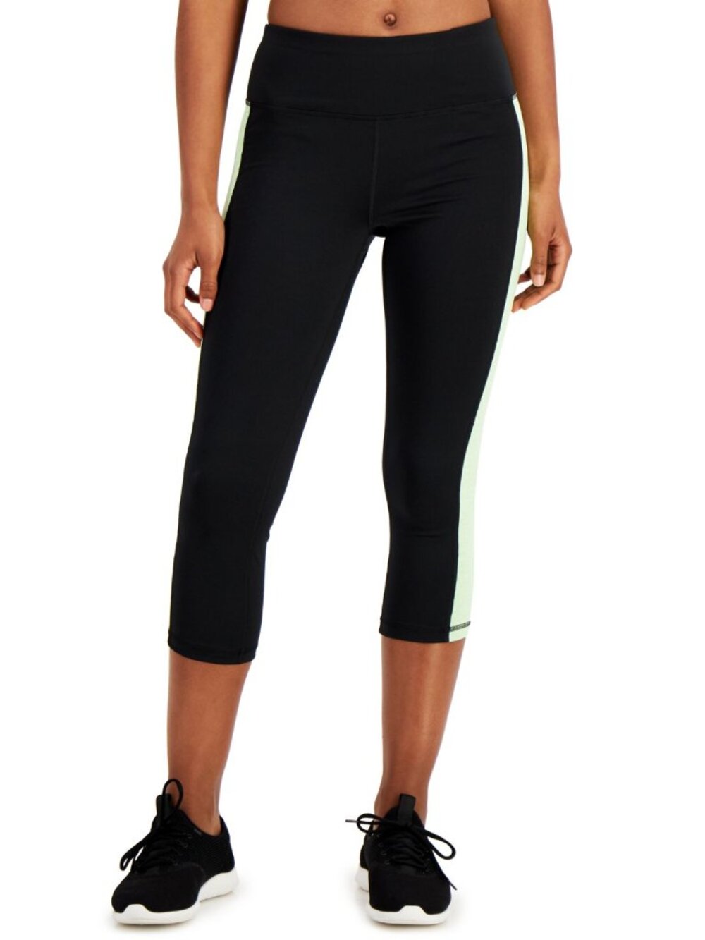 Ideology Activewear Womens Colorblocked Cropped Leggings